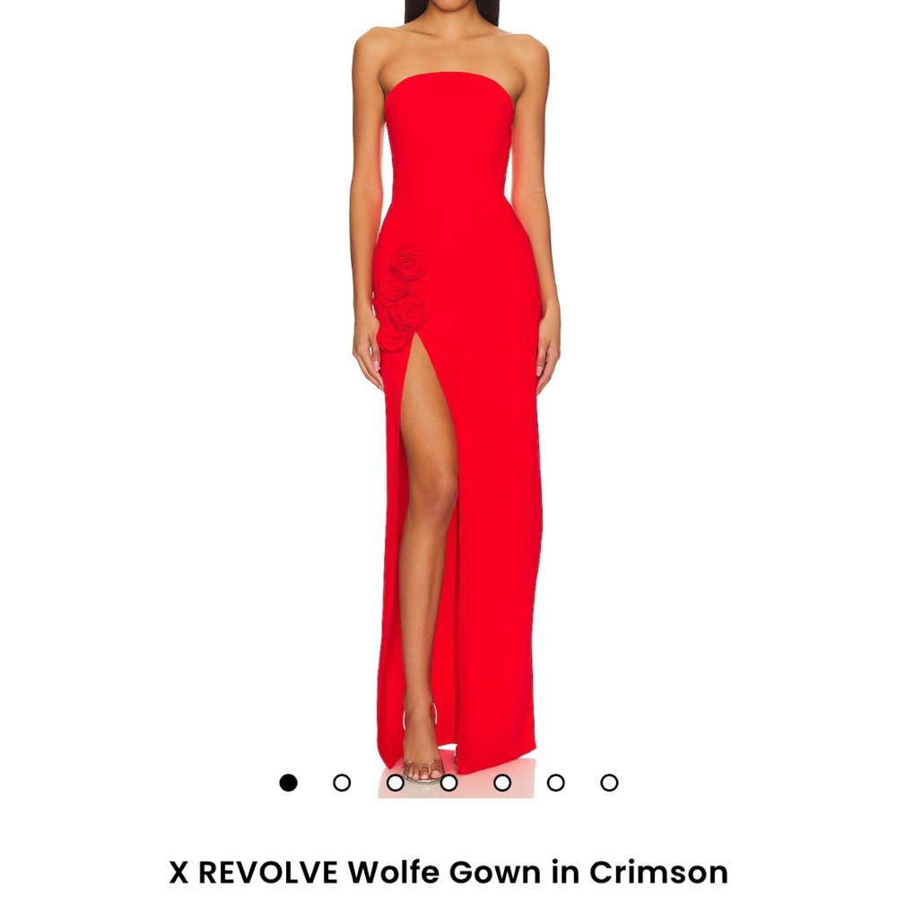 Amanda Uprichard Strapless Dress in Red
